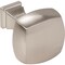 Jeffrey Alexander 1-1/8" Overall Length Satin Nickel Square Audrey Cabinet Knob 278SN - alternate 2